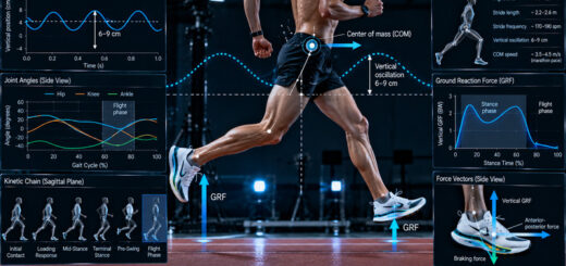 Vertical Oscillation and Mechanical Work: Center of Mass Displacement and Energy Cost in Distance Running