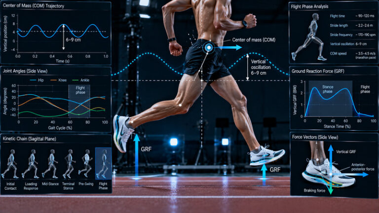 Vertical Oscillation and Mechanical Work: Center of Mass Displacement and Energy Cost in Distance Running